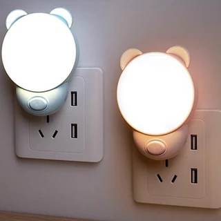 🔥Specialthing ไฟติดหัวนอน โคมไฟ LED โคมไฟหัวนอน ไฟให้นมลูก แบบเสียบปลั๊ก ประหยัดพลังงาน มี 2แสงในตัว สีขาวและสีเหลือง