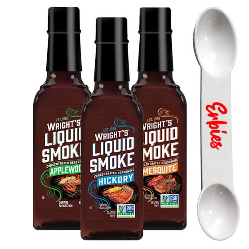 Wนำเข้า Wright’s liquit smoke hickory/ apple wood / me squite 103ml. wl