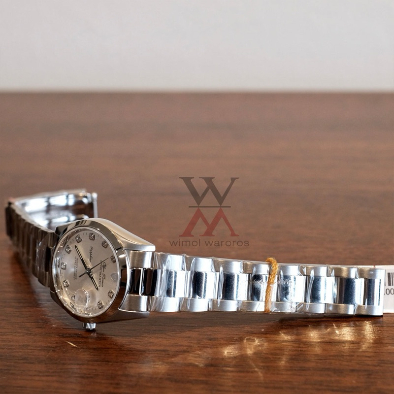 นาฬิกา OP (Olym Pianus) รุ่น 8934M-616 SPORTMASTER Sapphire Quartz (หน้าเงิน-เรือนเงิน)
