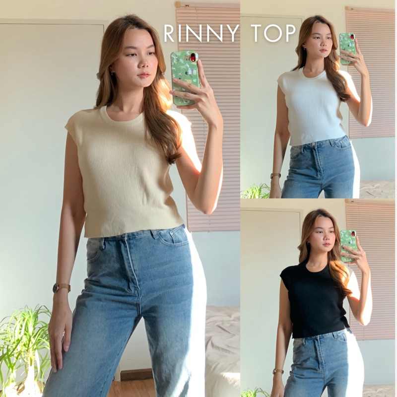 เสื้อครอปไหมพรม แขนเต่อ คอกลม ไหมพรมร่องเล็ก ผ้านุ่มไม่ร้อนใส่สบาย ยืดได้เยอะ