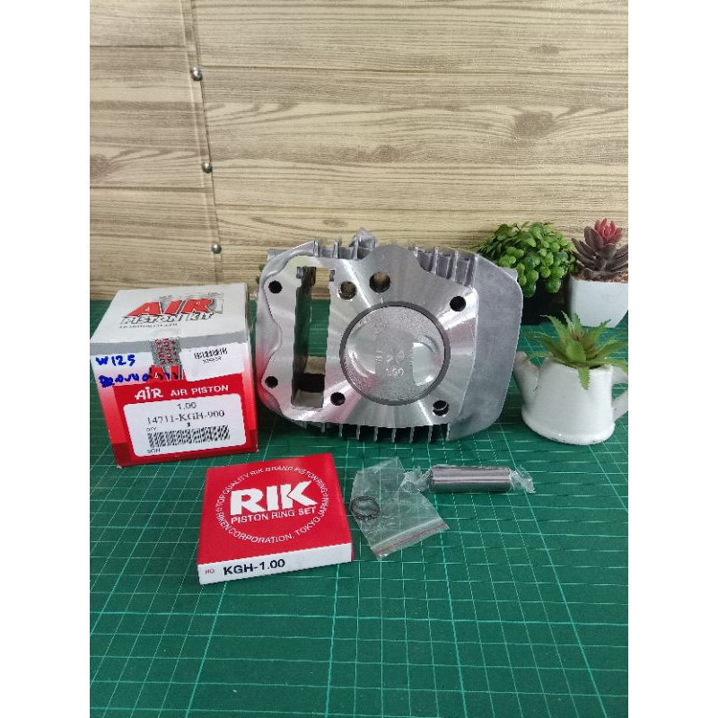 เสื้อลูกw125 บังลมลูก 59มิลสลัก13 พร้อมหลบแต่วาล์วใส่ชักเดิมชัก3ก้านเดิม