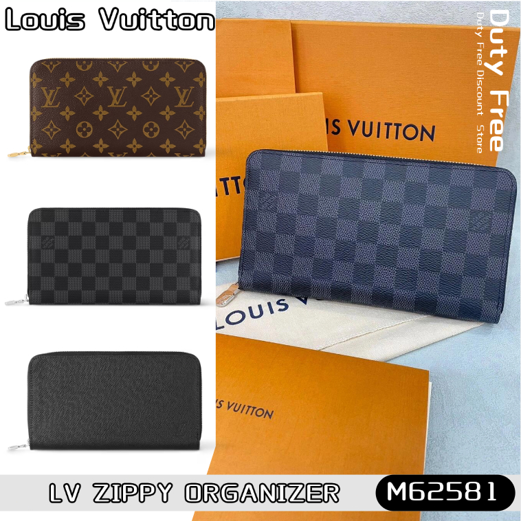 🎉LV Louis Vuitton ZIPPY ORGANIZER Men's zipper wallet หลุยส์วิตตอง✨กระเป๋าสตางค์ผู้ชาย/กระเป๋าเงินเห