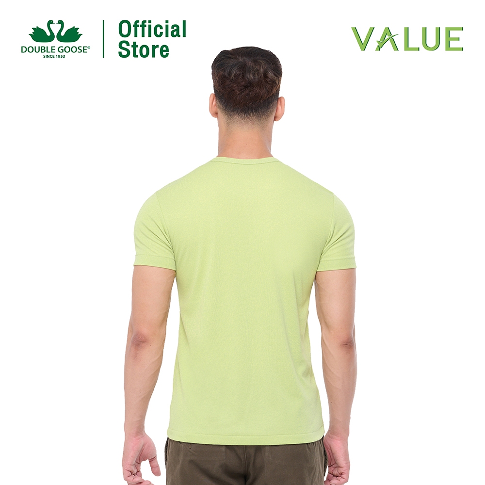 ห่านคู่ เสื้อยืด รุ่น Value ใส่สบาย ไม่ต้องรีด สีเขียว