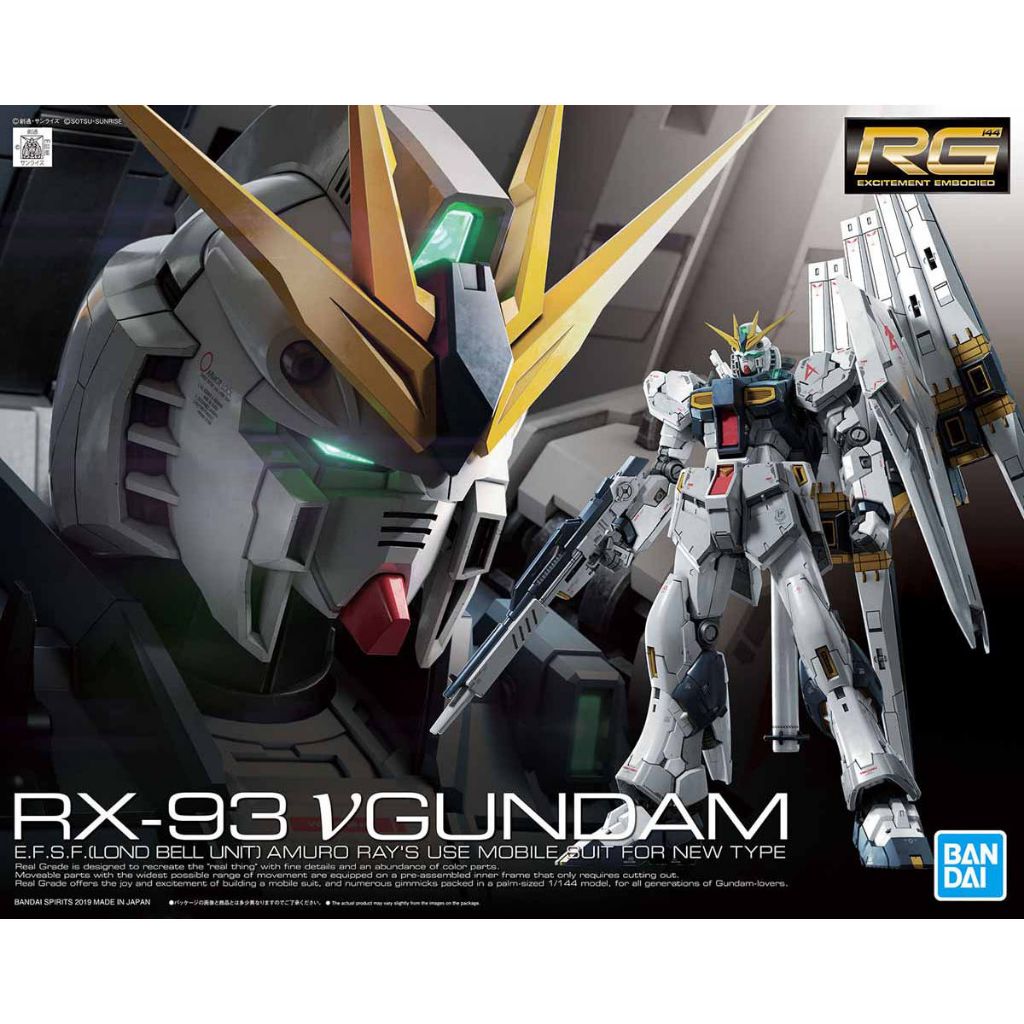[พร้อมส่ง] RG 1/144 RX-93 Nu Gundam BANDAI CHAR'S COUNTER ATTACK SERIE