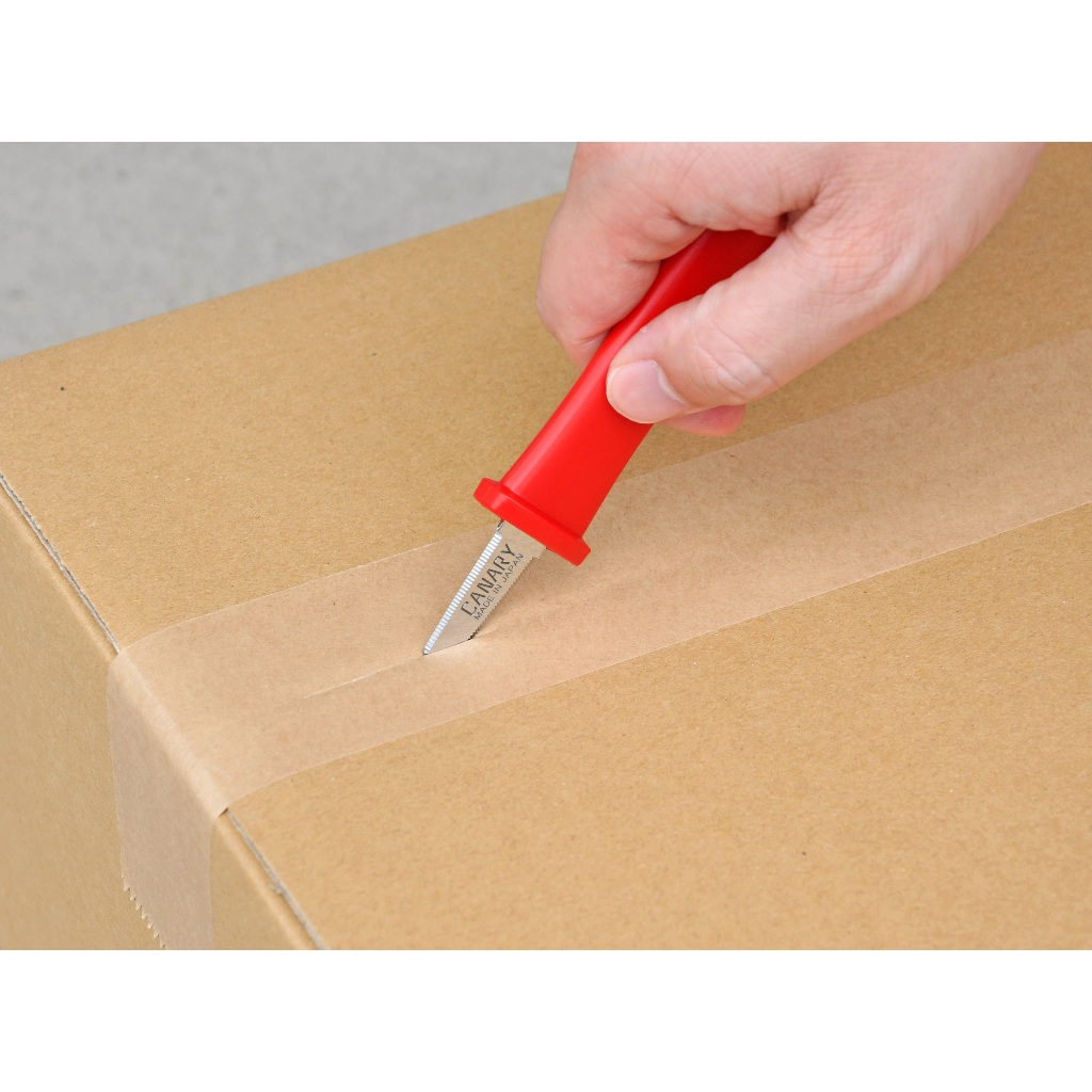 มีด คัตเตอร์ ญี่ปุ่น ที่ตัดกล่อง กล่องกระดาษ ที่ตัดเทป PP แท่นตัดเทป เปิด กล่อง CANARY Safety Box Cutter / Ichinen — صورة 7