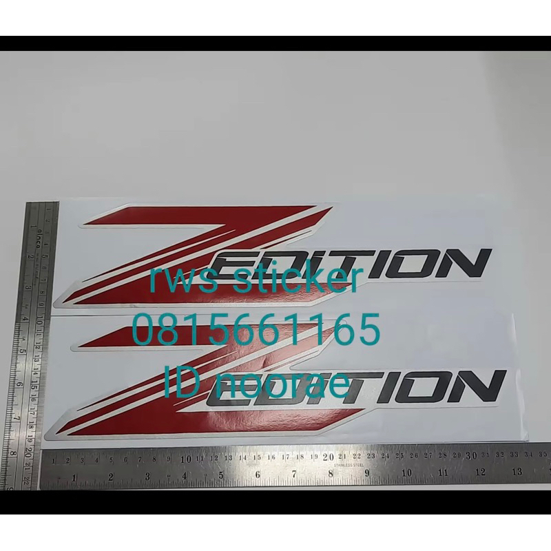 Zedition  สติ๊กเกอร์ดั่งเดิมติดข้างกระบะ Z-EDITION TOYOTA REVO ปี2020