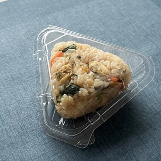 (50 ชิ้น) กล่องใส่อาหาร Food Pack KL-51 (OPS) สำหรับโอนิกิริ Onigiri