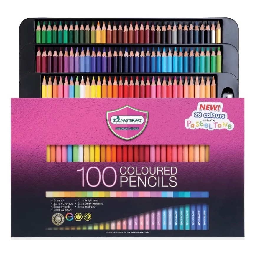 Master Art Premium Coloured Pencil Set 100 124 150 I ชุดสีไม้เกรดพรีเมี่ยมมาสเตอร์อาร์ท