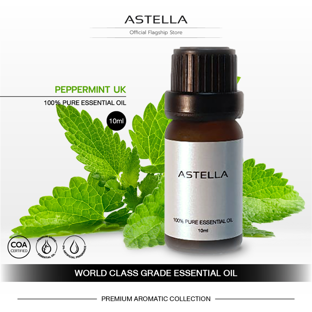 ASTELLA Essential Oil - Peppermint UK | แอสเทลลา น้ำมันหอมระเหย เปปเปอร์มินต์ สหราชอาณาจักร