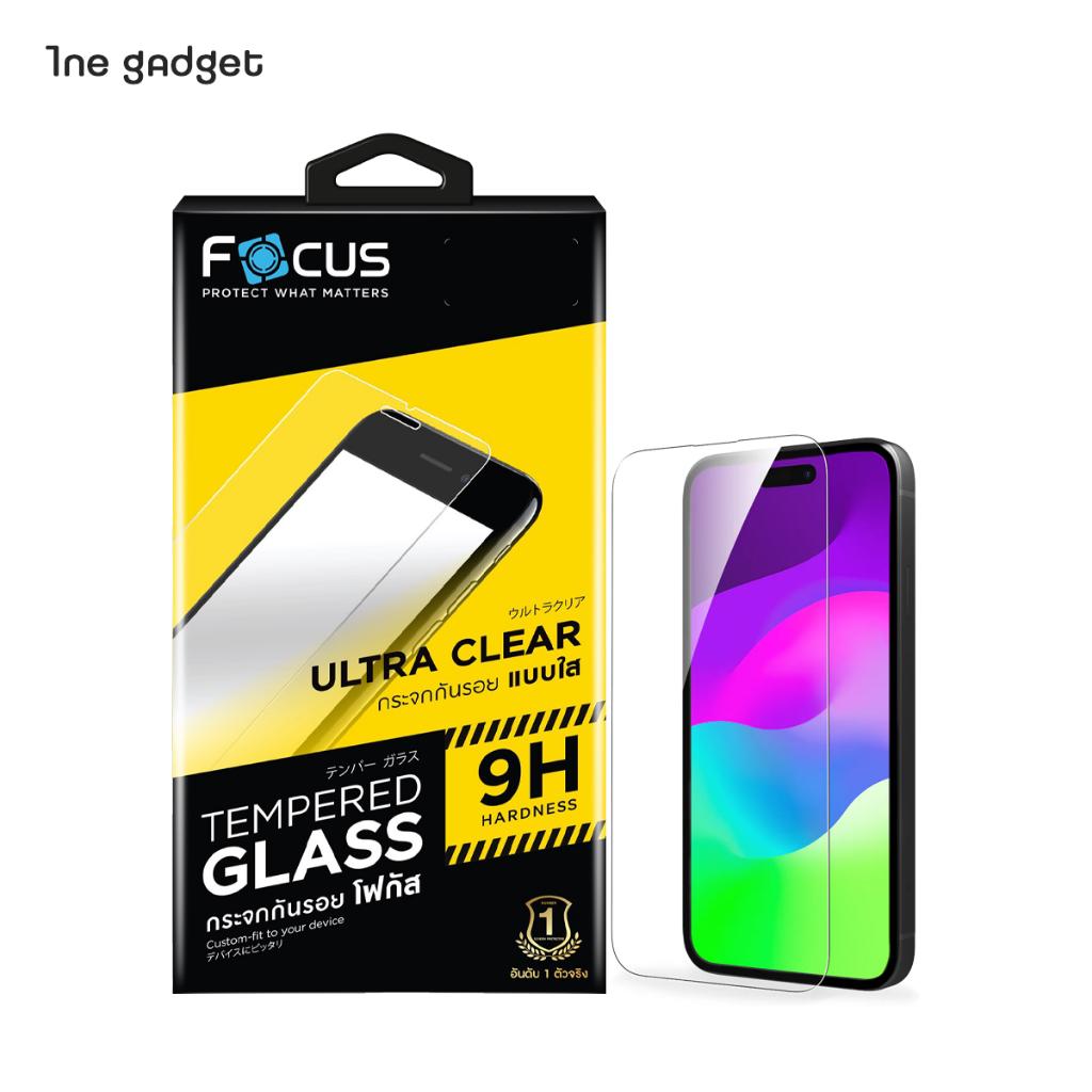 ฟิล์มโฟกัส สำหรับ Poco X3 GT ฟิล์มกระจกกันรอย Focus แบบใส ไม่มีขอบสี