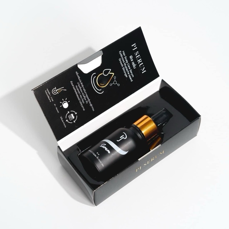 พีเจ เซรั่ม ปลูกผม ไรผม คิ้ว หนวด จอน เครา - PJ Serum 15 ml.