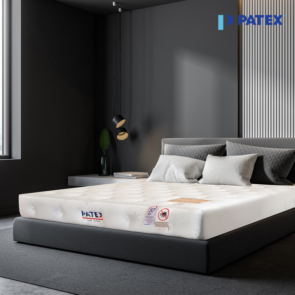 PATEX ที่นอนยางพาราแท้ 100% แก้ปวดหลัง เหมาะกับผู้ชอบนอนนุ่ม ราคาถูก ที่นอนยางพาราแบบนุ่ม รุ่น Perfe
