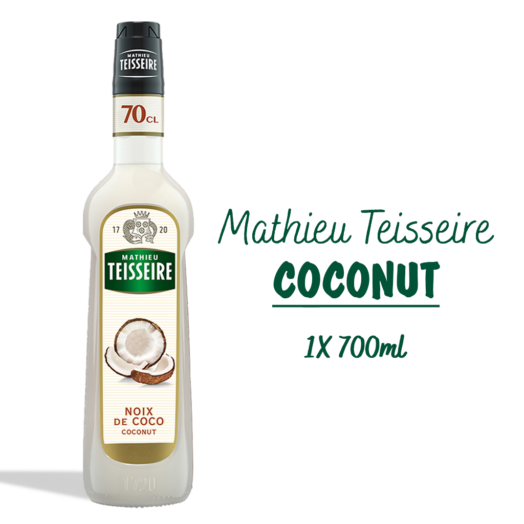 Mathieu Teisseire น้ำเชื่อมกลิ่นมะพร้าว 700มล. | Mathieu Teisseire Coconut Syrup
