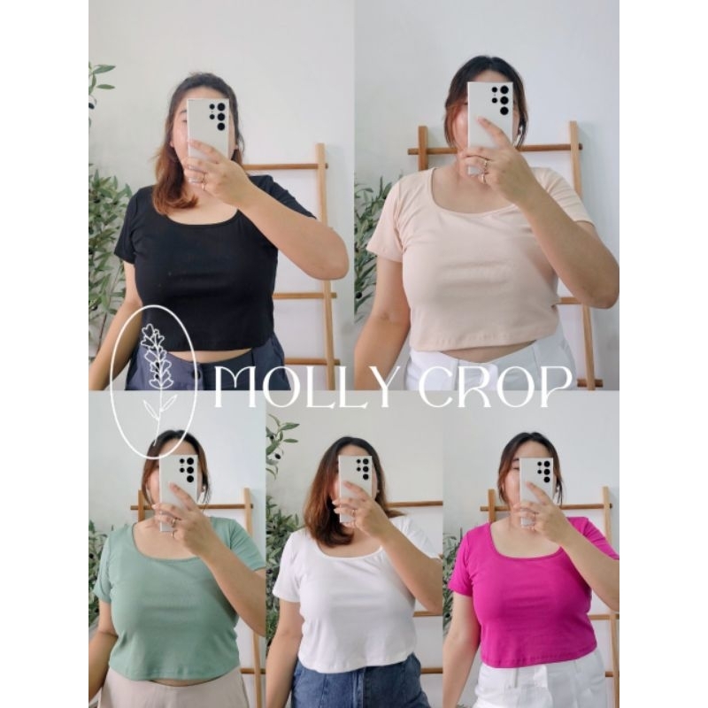 Jaiko Molly Crop เสื้อครอปสาวอวบ อก 38-48