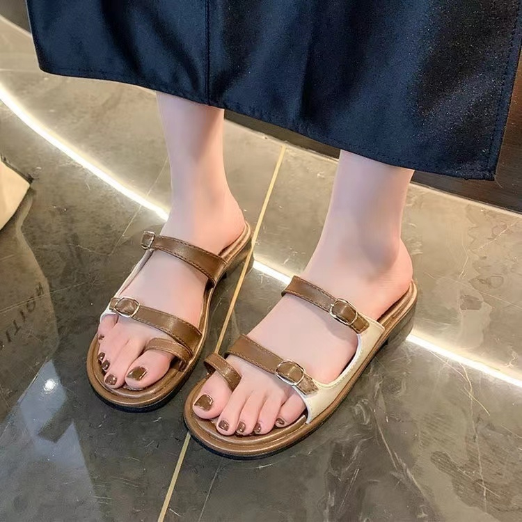 รองเท้าแตะแบบสวม ทรงสวยแบบสวม ใส่ได้ทุกวัน ลำลอง TP430