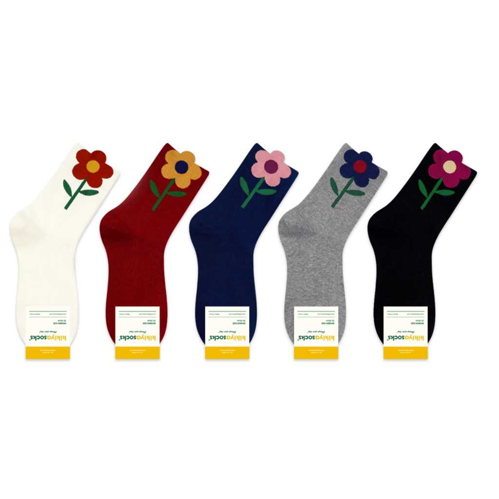 New Big Flower socks (made in Korea)