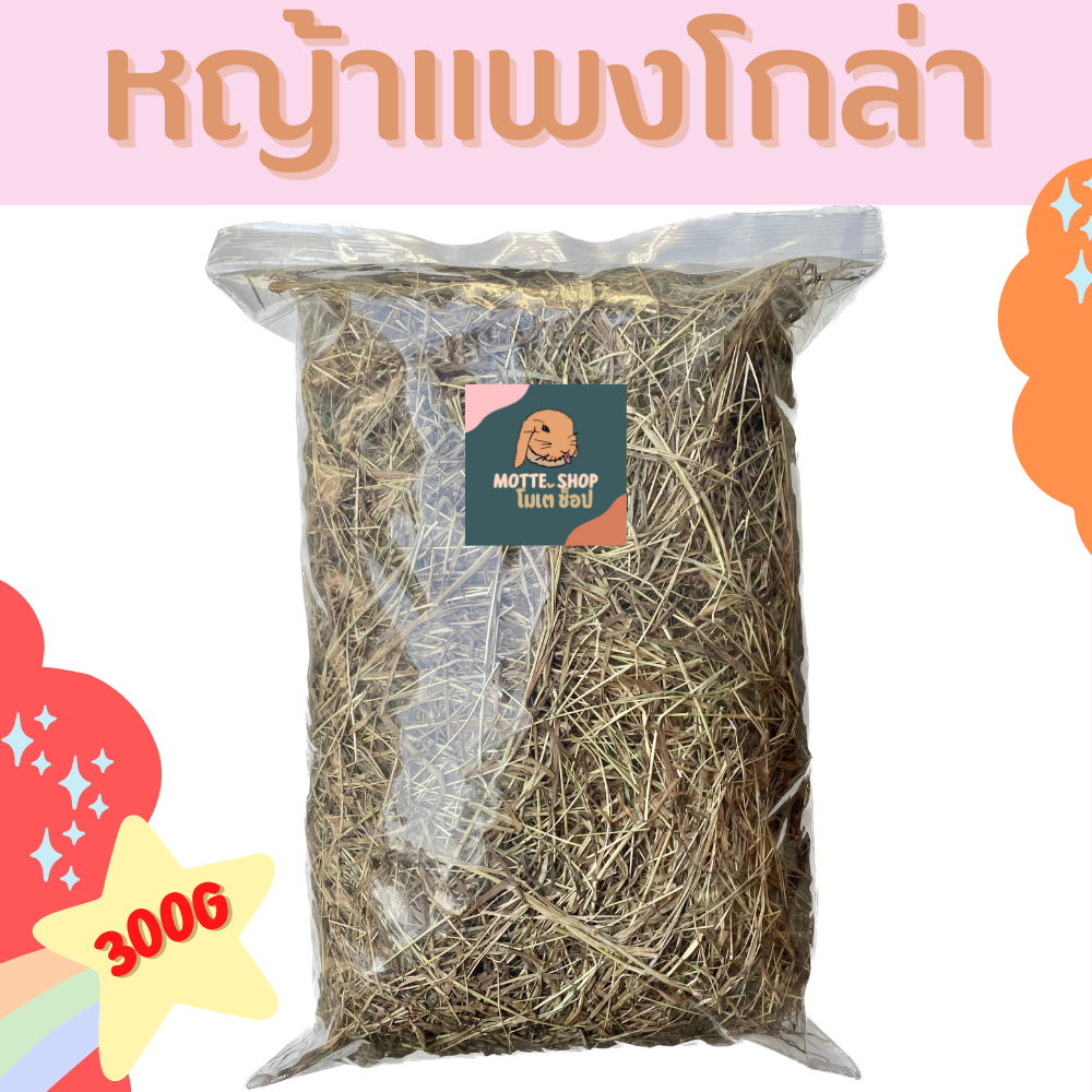 ถูกที่สุด!! 300g หญ้าแพงโกล่าแห้ง แพงโกล่าบอล สำหรับสัตว์ฟันแทะ เช่น กระต่าย แฮมสเตอร์ แกสบี้ แพรี่ด็อก