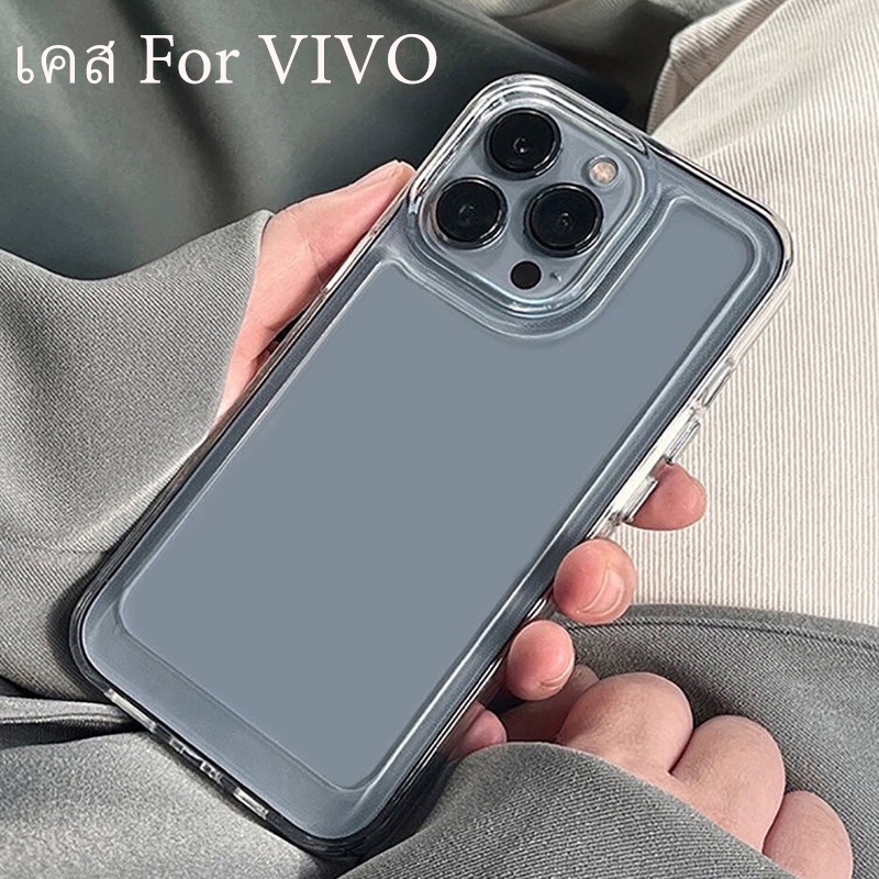 เคส TPU For VIVO V29E Y17 Y12 Y15 Y11 Y20 Y200 Y12S Y21 Y21S Y33S Y30 Y50 Y02 Y22 Y16 Y02S Y16 V30 Pro เคสโทรศัพท์นุ่มใส