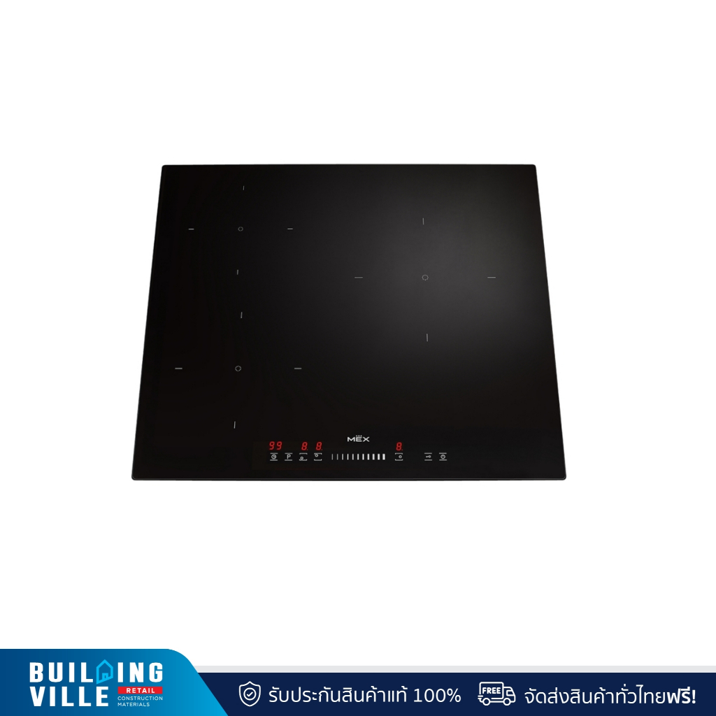 MEX เตาแม่เหล็กไฟฟ้าฐานกระจกเซรามิก รุ่น VSB563 ขนาด 60 ซม. Slider Control