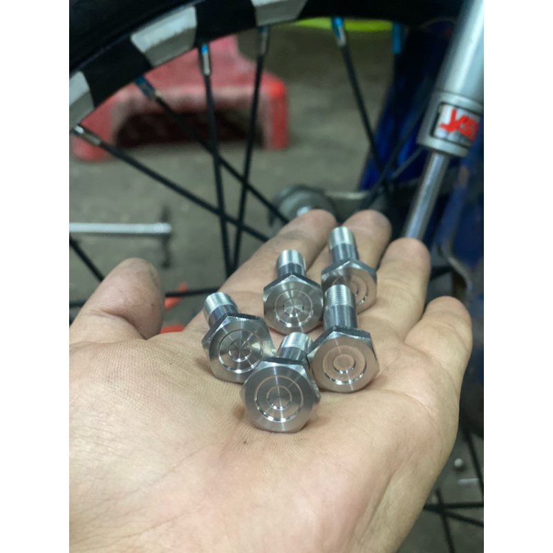 น๊อตฝาดุมโยง รถที่ใส่ดุมโยง  งานCNC - รูปที่ 5