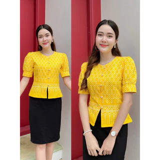 เสื้อผ้าฝ้ายคอกลมแขนตุ๊กตาพิมพ์ลายหัวใจ น่ารักๆ