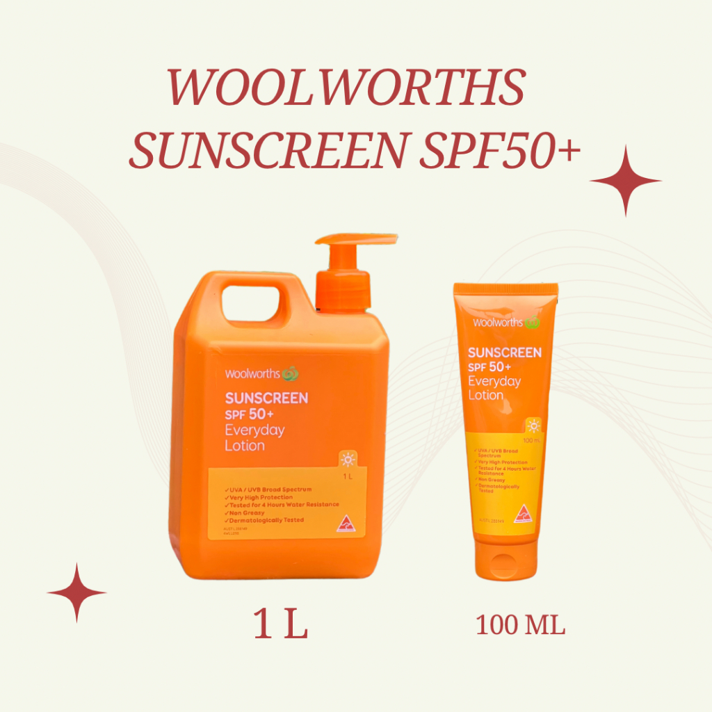 (พร้อมส่ง!!) Woolworths Sunscreen SPF 50+ ครีมกันแดดคุณภาพ นำเข้าจากประเทศออสเตรเลีย
