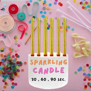 🎀 10 แพ็ค ค่าส่งถูก 🎀 เทียนวันเกิดปาร์ตี แท่งยาว