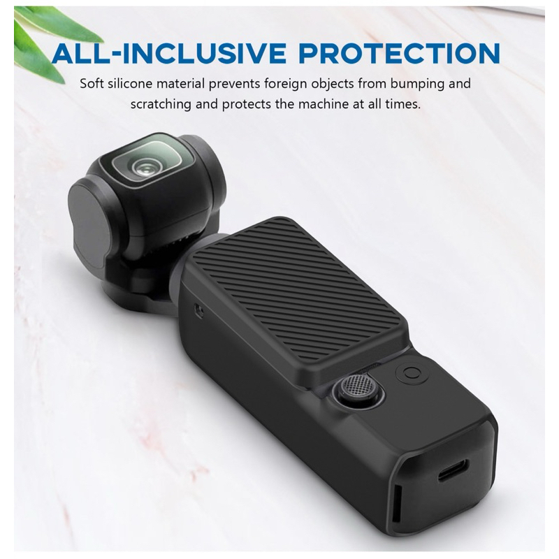 PULUZ เคส ซิลิโคน สำหรับ DJI OSMO POCKET3  พร้อม ฝาปิดหน้าจอ  PULUZ Silicone Case with display Screen Cover for POCKET3