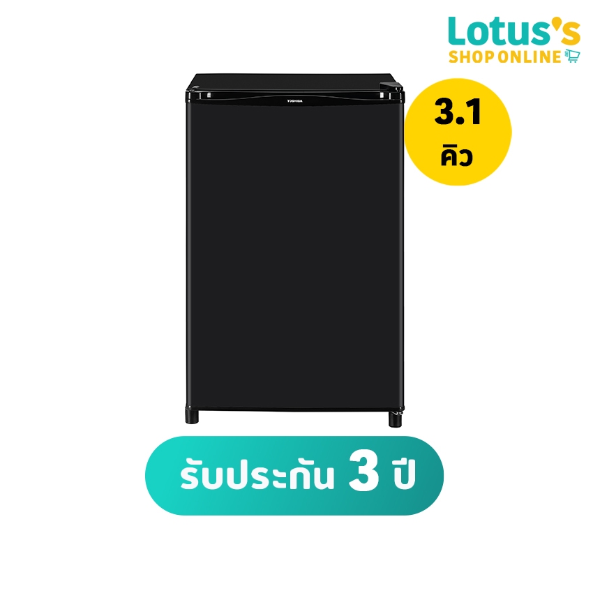 โตชิบา ตู้เย็นมินิบาร์ ขนาด 3.1 คิว สีเทาดำ รุ่น GR-D906MG TOSHIBA REFRIGERATOR MINI BAR 3.1Q GR-D90