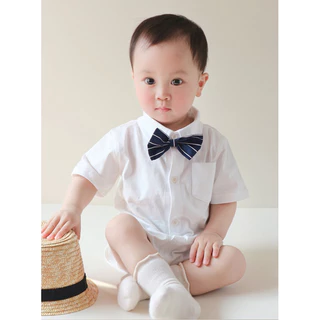 (3M-2Y)ชุดเด็กชายแขนสั้น ชุดเที่ยวหน้าร้อน ชุดเอี๊ยมหูกระต่าย ชุดเด็กทารก ชุดเด็กอ่อน ชุดตรุษจีน สงกรานต์ romper