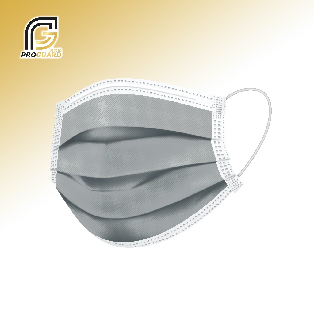 Proguard หน้ากากคาร์บอน 4 ชั้น ชนิดใช้แล้วทิ้ง ยกลัง 1,000 ชิ้น มี 20 กล่อง 1 กล่องมี 50 ชิ้น