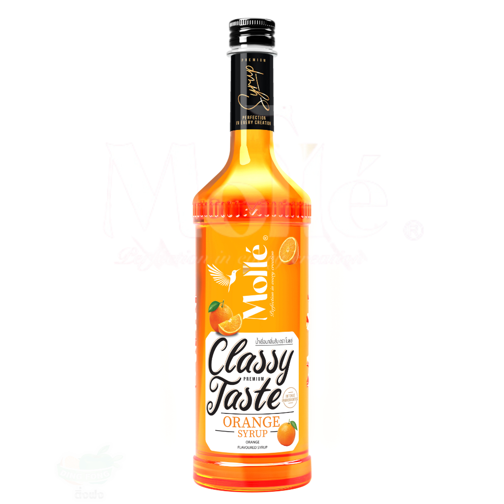 น้ำเชื่อมกลิ่น ส้ม ตราโมลเล่ Molle Syrup Orange 710ml