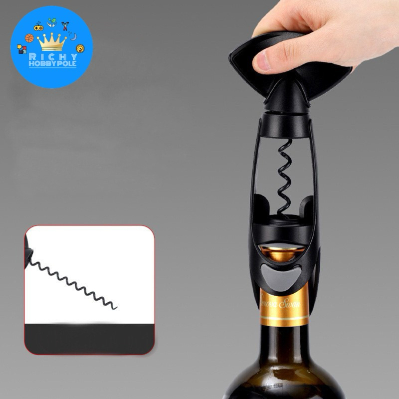 -Richy- ที่เปิดขวดไวน์ แบบหมุนเกลียว ใช้ง่ายไม่ต้องงัดขวด ปลอดภัยกว่า - รูปที่ 2