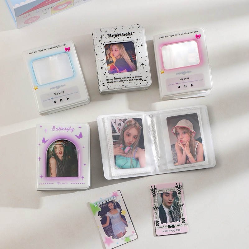 พร้อมส่ง🇹🇭แฟ้มการ์ดลายผีเสื้อ MP3 40ช่อง Hisocute แฟ้มการ์ดเล่ม แฟ้ม3นิ้ว สมุดการ์ด (AB) #L6