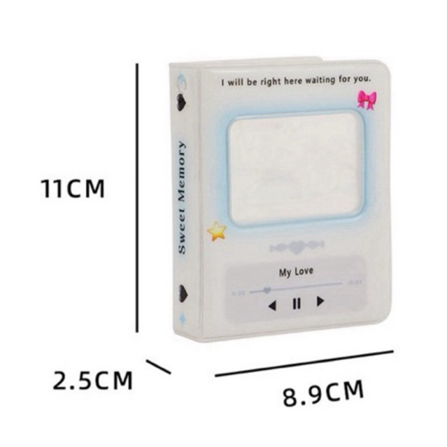 พร้อมส่ง🇹🇭แฟ้มการ์ดลายผีเสื้อ MP3 40ช่อง Hisocute แฟ้มการ์ดเล่ม แฟ้ม3นิ้ว สมุดการ์ด (AB) #L6