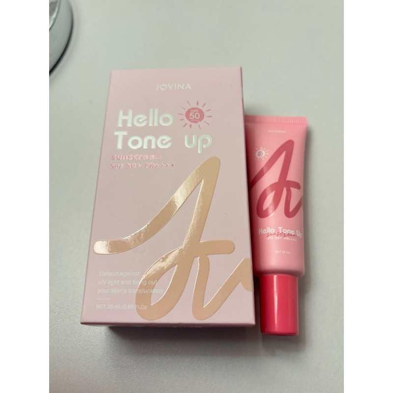 ส่งต่อเหลือ95% Jovina : Hello Tone Up โจวีน่าโทนอัพ ปรับผิวให้สว่างกระจ่างใสขึ้น 1 ระดับ พร้อมกันแดด