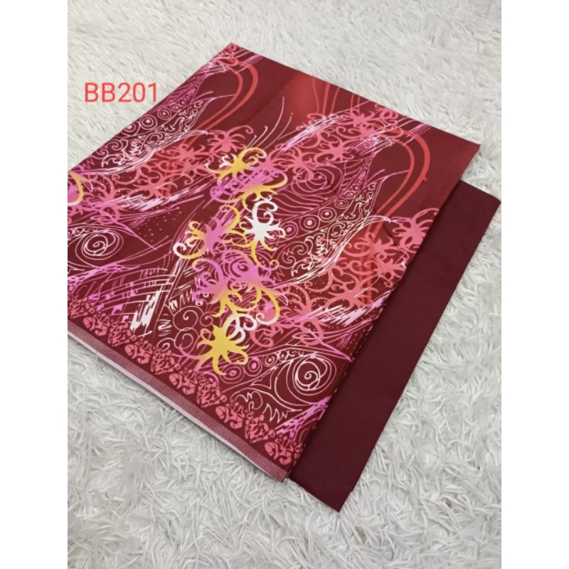 ผ้าบาติก ผ้าคอตตอน100% ผ้านิ่มไม่ลื่นสีไม่ตกซับน้ำได้(BB201-235)Set2ชิ้นแยกซื้อได้ ผ้าถุงเย็บสำเร็จพ