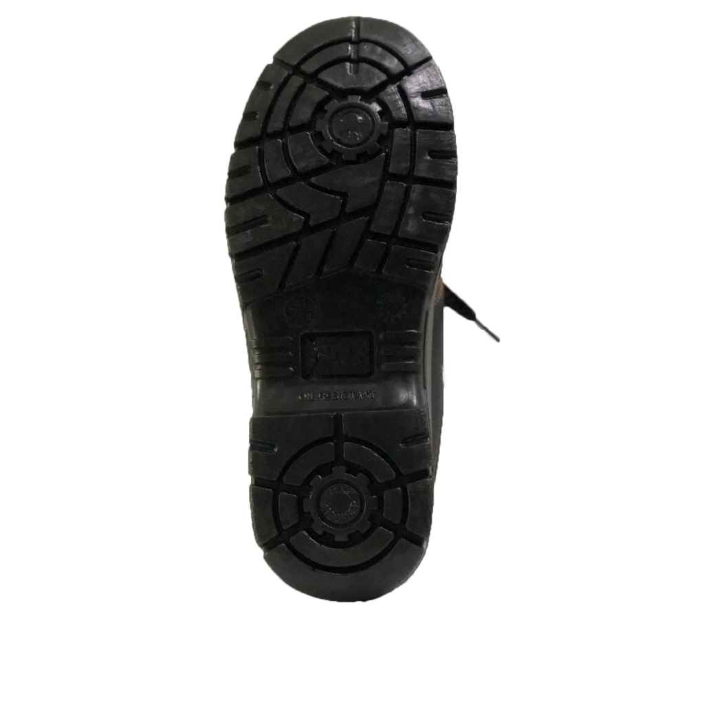 รองเท้าเซฟตี้ Safety Shoes รองเท้านิรภัย หนังวัวแท้ หัวเหล็ก สีดำ แบรนด์ LUCKY CAT (เป็นสินค้าโล๊ะสต๊อก  มือ1)