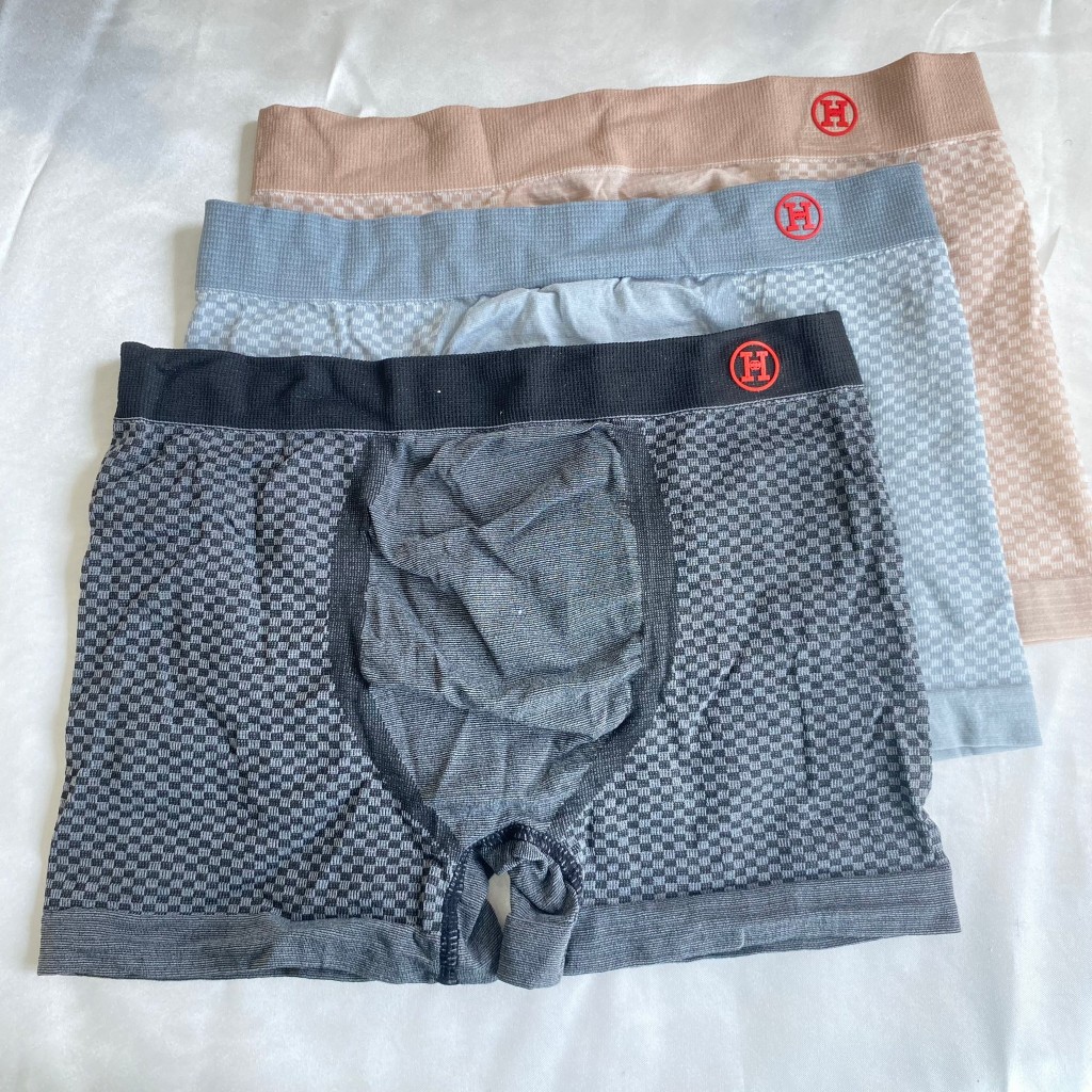 💌Shopสินค้าดี 3 ตัว 65 บาท กางเกงในชาย บ๊อกเซอร์ H