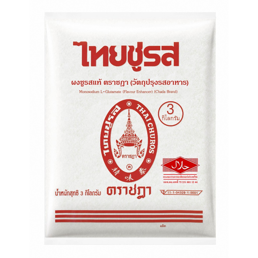 ไทยชูรส ผงชูรส ตราชฎา ขนาด 3 กก.