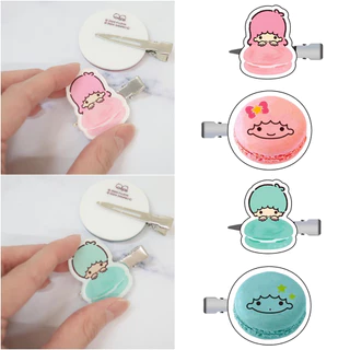 🌸กิ๊บซานริโอ้ มาการอง Sanrio Macaron Hair Clip Little Twin Stars Peko รุ่นใหม่ สีพาสเทล น่ารัก Japan