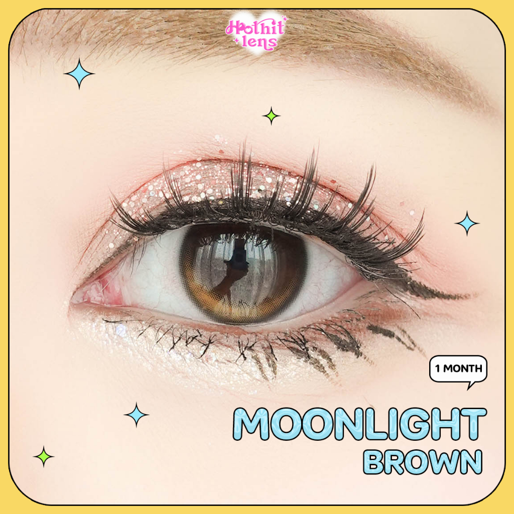 คอนแทคเลนส์ Moonlight Peanut พร้อมส่ง 0.00-10.00