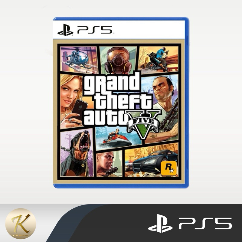 แผ่นเกมส์ PS5 : GTA V📍(มือ1/มือ2) สินค้าพร้อมจัดส่ง