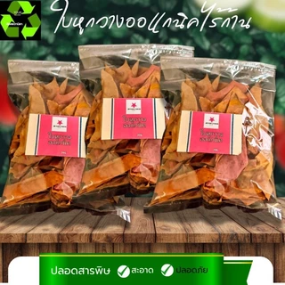 ใบหูกวางออแกนิค ไร้ก้าน #Terminalia Catappa# Malabar leaves #สะอาดปลอดภัยผ่านการฆ่าเขื้อใช้งานง่าย จำนวน1ถุง