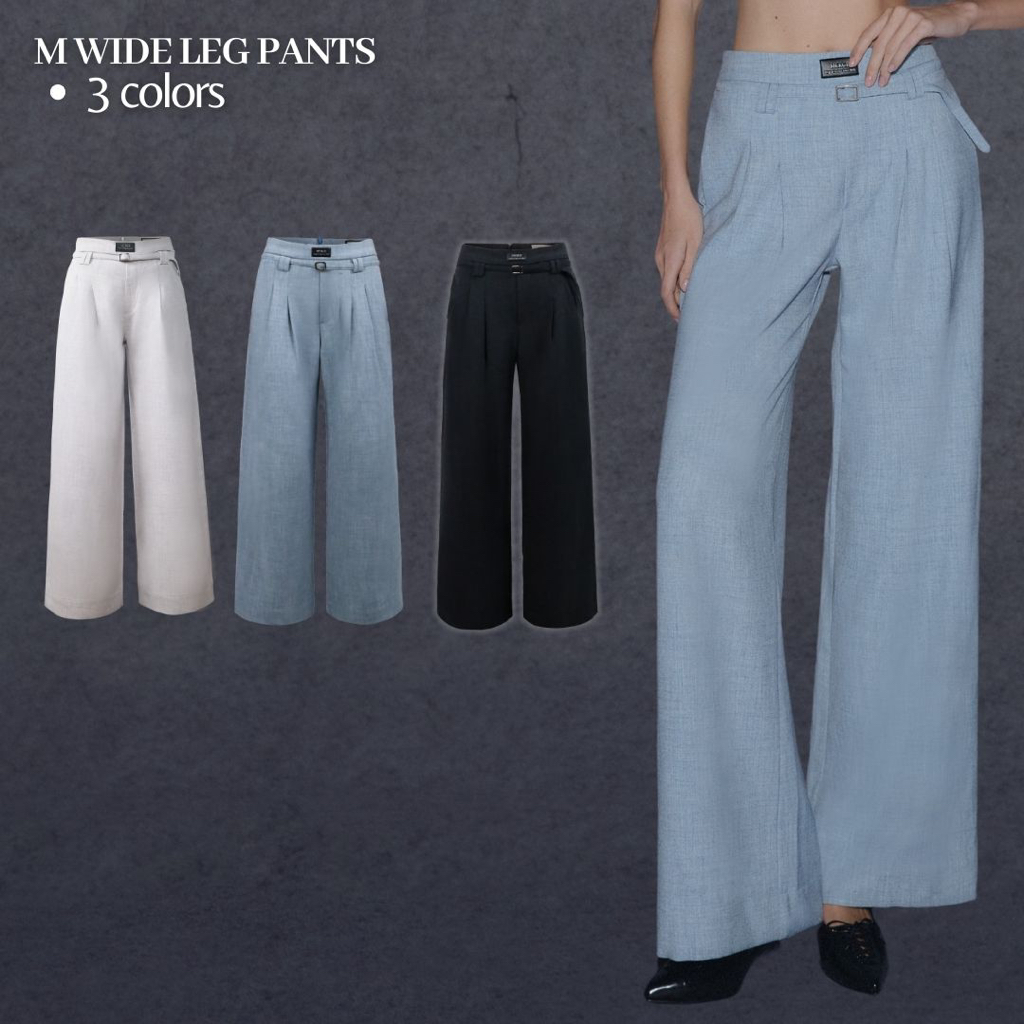 Merge Official - M Wide Leg Pants (พร้อมส่ง)
