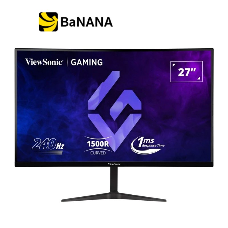 จอมอนิเตอร์ VIEWSONIC VX2719-PC-MHD Gaming Monitor (VA 240Hz Curved) by Banana IT