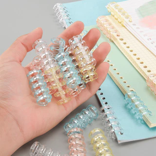 P130 สันห่วงถอดได้ พลาสติก 1ชิ้น สันห่วง สัน ห่วง คลิป หนีบหนังสือ สันกระดูก สมุด สันอ่อน สันปก SP