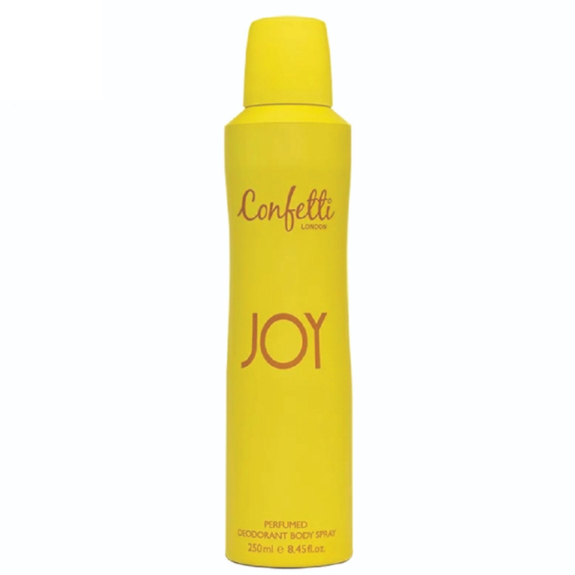Confetti London Joy Deodorant Spray  250ml. (For Woman) คอนเฟตติ ลอนดอน สเปรย์ระงับกลิ่นกาย