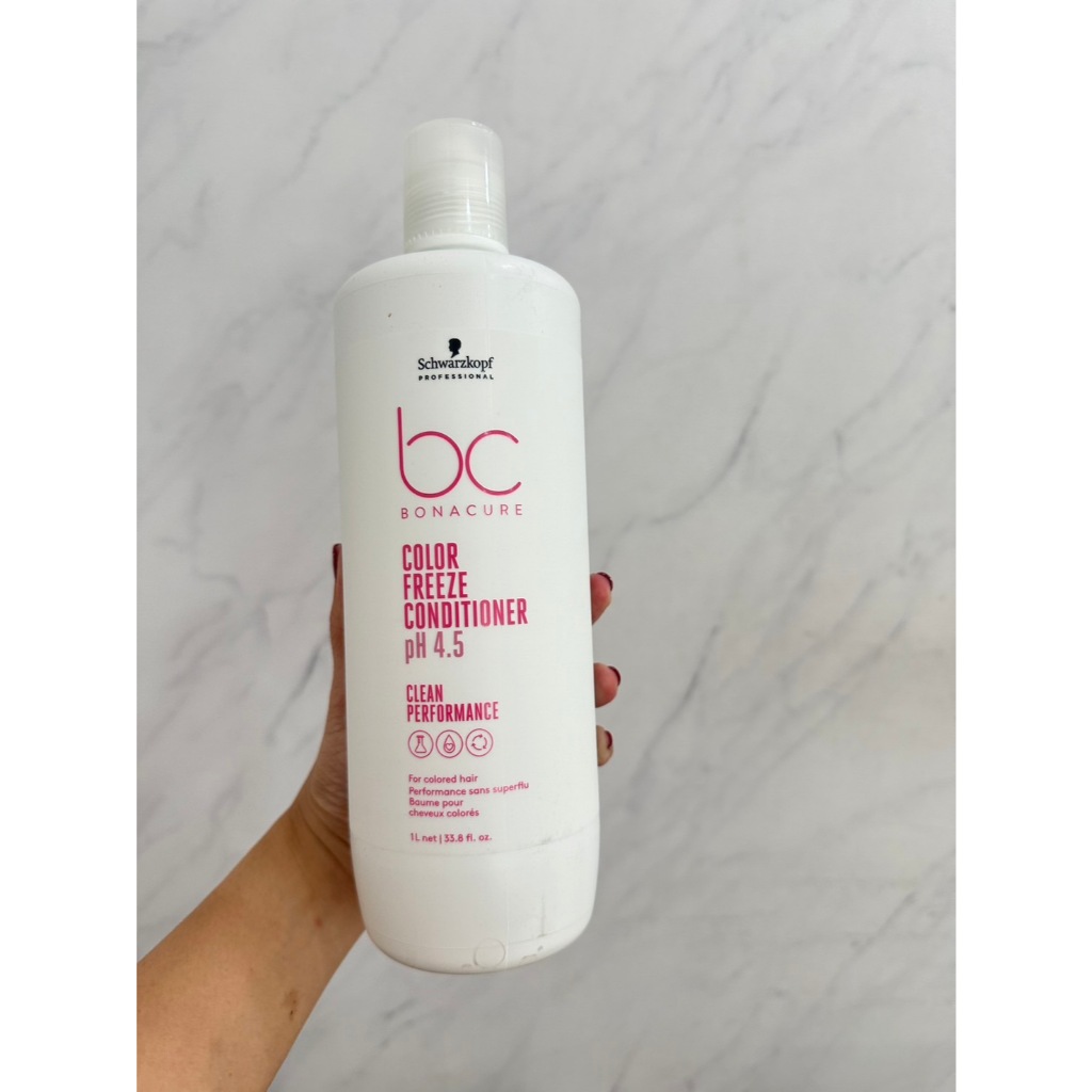 schwarzkopf bc bonacure ph 4.5 color freeze silver shampoo / conditioner 1000 ml.