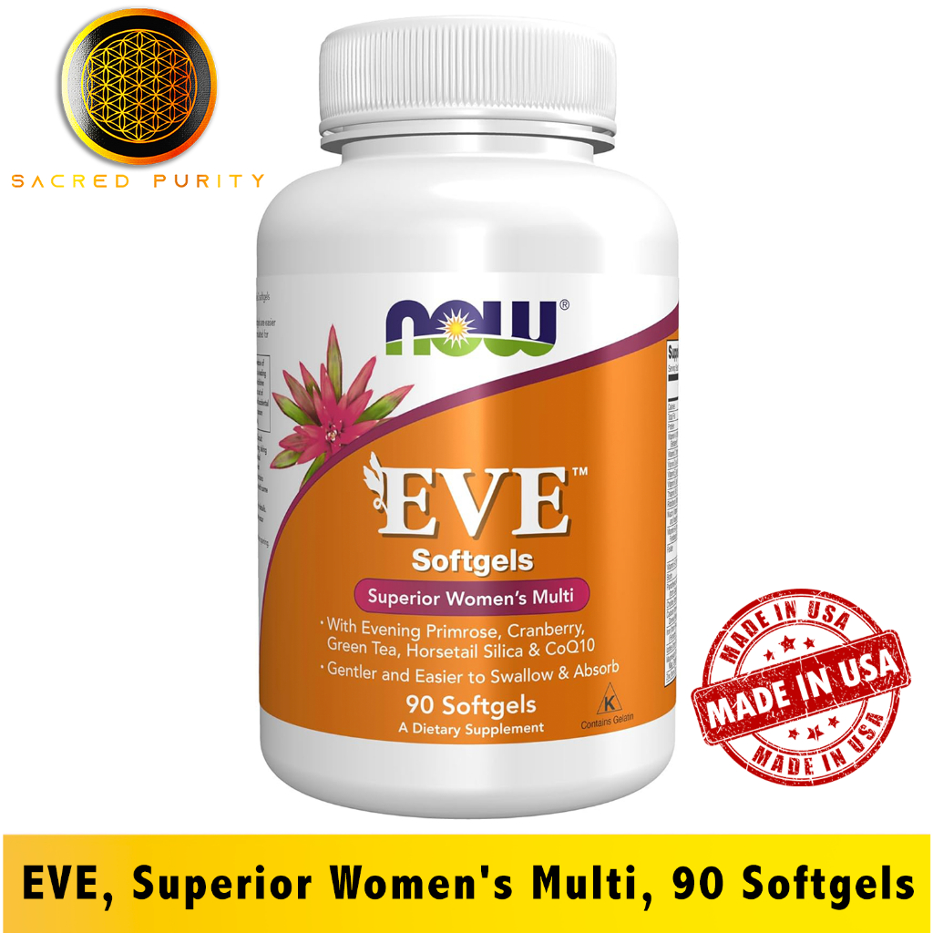 NOW Foods, EVE, Superior Women's Multi ผู้หญิงหลาย, 90 Softgels - [EXP 05/2027]